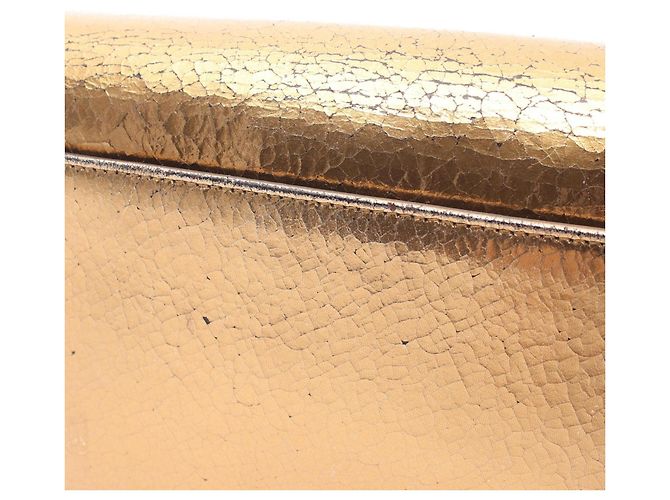 Borsa a mano in pelle dorata Christian Dior D'oro - vista 6