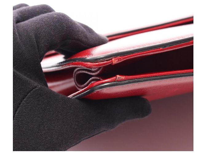 Borsa a tracolla in pelle Gucci Double G Rosso - vista 10