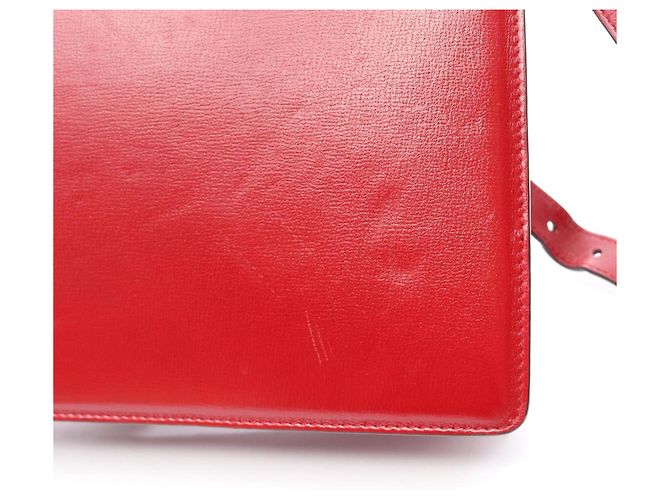Borsa a tracolla in pelle Gucci Double G Rosso - vista 11
