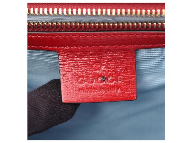 Borsa a tracolla in pelle Gucci Double G Rosso - vista 4