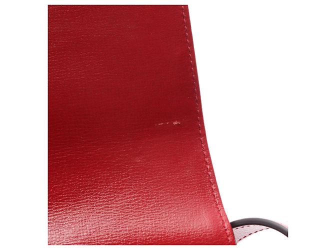 Borsa a tracolla in pelle Gucci Double G Rosso - vista 6