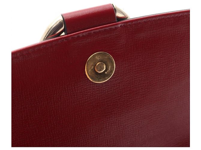 Borsa a tracolla in pelle Gucci Double G Rosso - vista 7