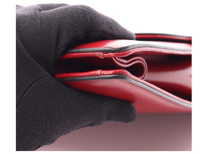 Borsa a tracolla in pelle Gucci Double G Rosso - vista 9