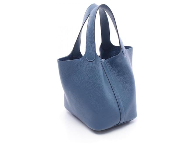 Hermès Borsa Hermes Picotin Lock PM Blu - vista 2