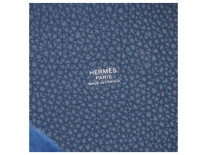 Hermès Borsa Hermes Picotin Lock PM Blu - vista 4