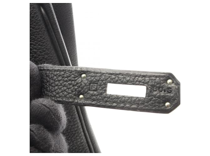 Hermès Borsa Hermes Birkin 35 Nero - vista 5