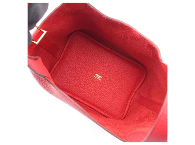 Hermès Borsa Hermes Picotin Lock PM Rosso - vista 3