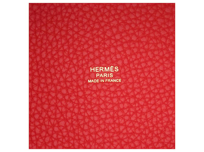Hermès Borsa Hermes Picotin Lock PM Rosso - vista 4