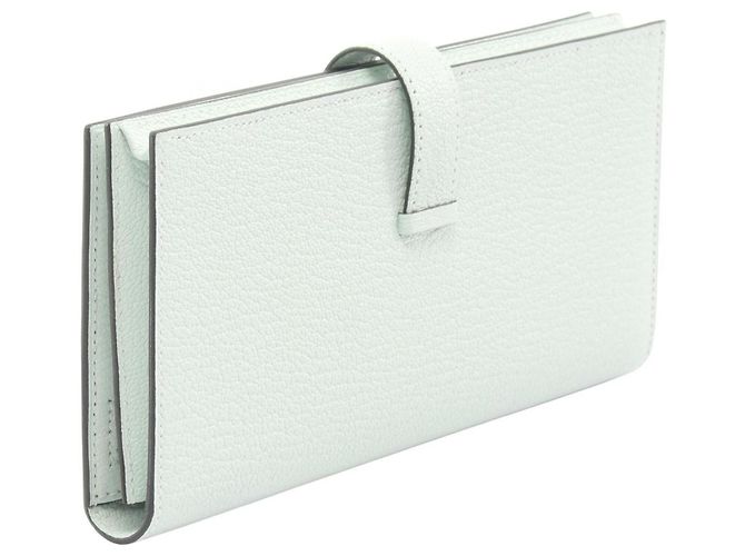 Hermès Hermes Bearn Soufflé Bi-fold Long Wallet Grün - Ansicht 2