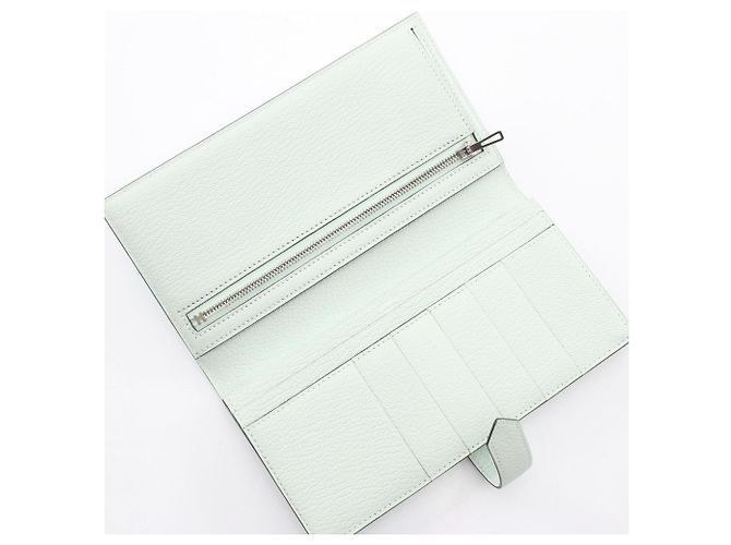 Hermès Hermes Bearn Soufflé Bi-fold Long Wallet Grün - Ansicht 3