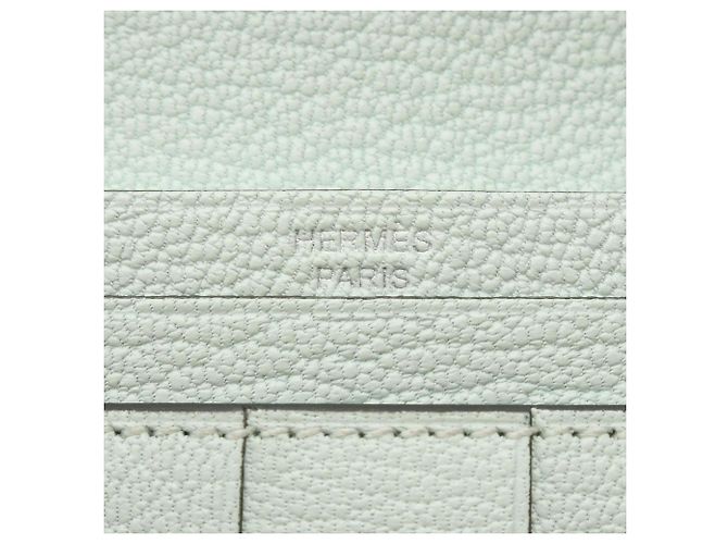 Hermès Hermes Bearn Soufflé Bi-fold Long Wallet Grün - Ansicht 5