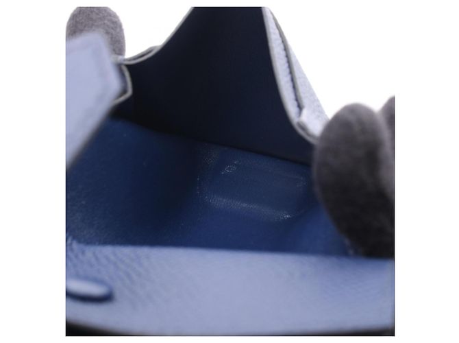 Tarjetero Mini Business Hermès Bearn Azul marino - vista 7