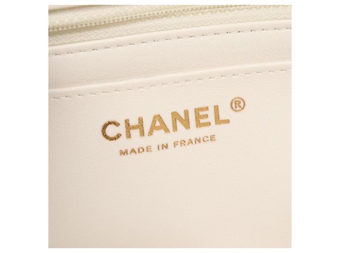 Borsa a Spalla Chanel Mini Matelassé 20 Nero Rosa Bianco - vista 4