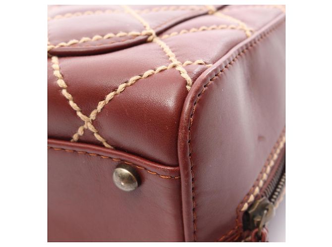 Borsa Chanel Wild Stitch Marrone - vista 13