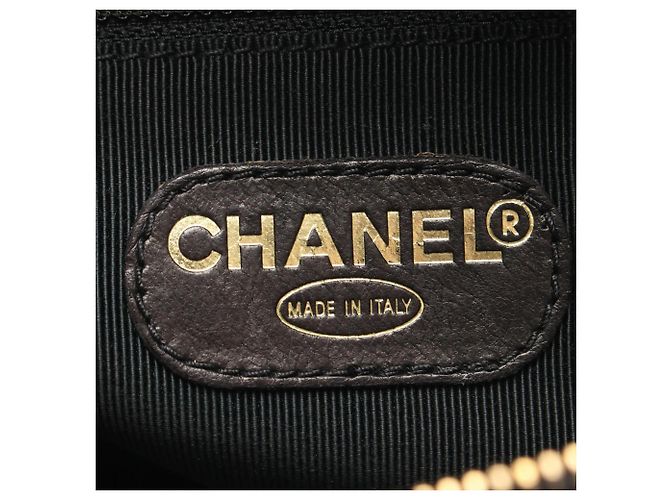Borsa Tote Chanel in pelle di vitello nera Nero - vista 4