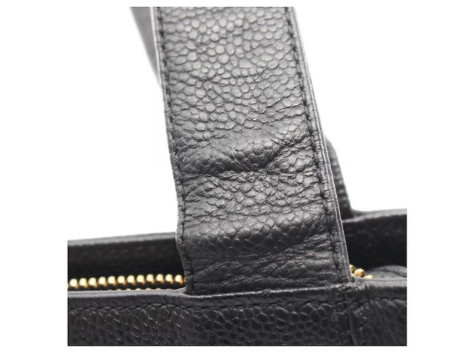 Borsa Tote Chanel in pelle di vitello nera Nero - vista 7