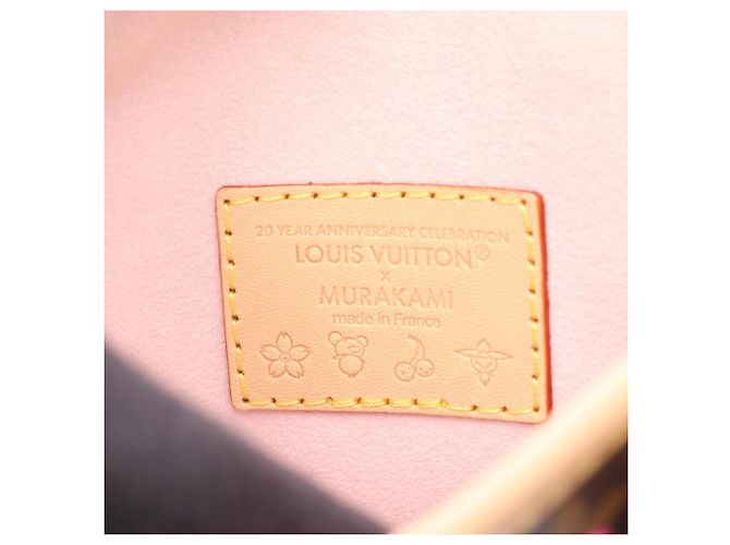 Borsa Louis Vuitton LV x TM Nano Bucket Monogram Cherry Blossom Marrone Multicolore - vista 4