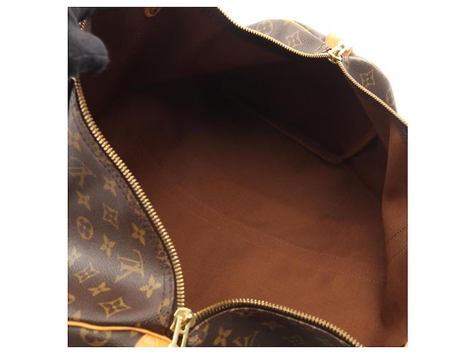 Borsa Boston Louis Vuitton Keepall 50 Monogram Marrone Monogramma - vista 3
