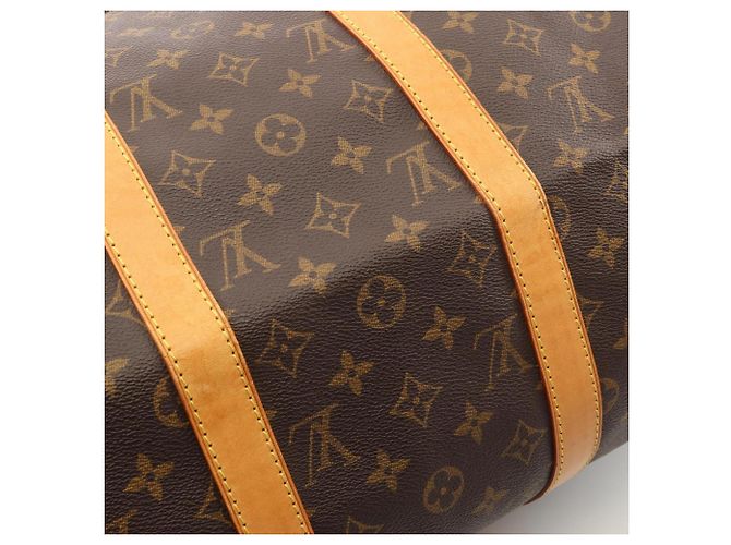 Borsa Boston Louis Vuitton Keepall 50 Monogram Marrone Monogramma - vista 9