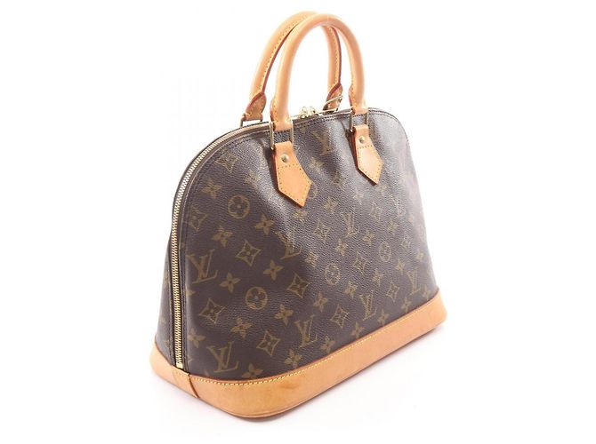 Borsa Louis Vuitton Alma PM Monogram Marrone Monogramma - vista 2