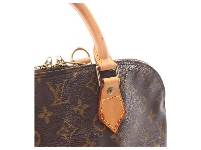 Borsa Louis Vuitton Alma PM Monogram Marrone Monogramma - vista 7
