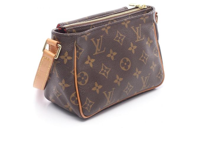 Borsa a Spalla Louis Vuitton Vivacite PM Marrone Monogramma - vista 2