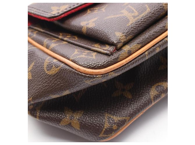 Borsa a Spalla Louis Vuitton Vivacite PM Marrone Monogramma - vista 6