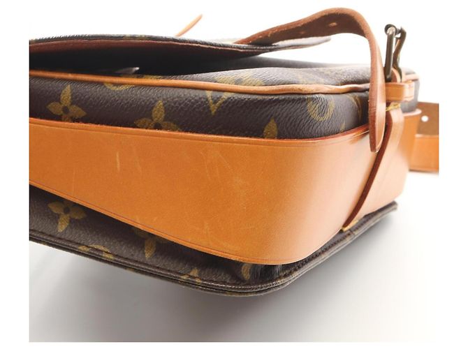 Borsa a Spalla Louis Vuitton Cartouchiere MM Marrone - vista 10
