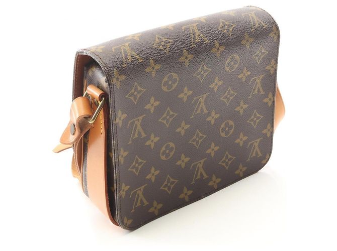 Borsa a Spalla Louis Vuitton Cartouchiere MM Marrone - vista 2