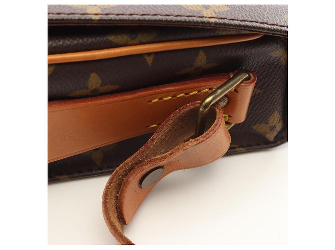 Borsa a Spalla Louis Vuitton Cartouchiere MM Marrone - vista 8