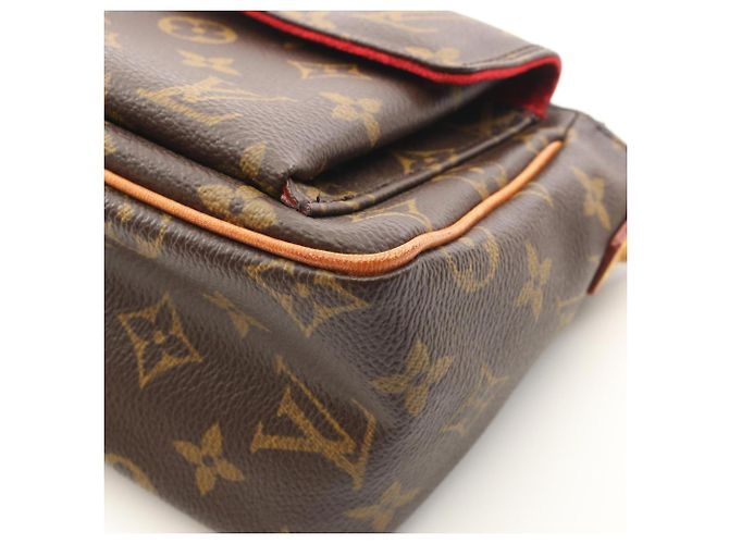 Borsa a Spalla Louis Vuitton Vivacite PM Monogram Marrone Monogramma - vista 11