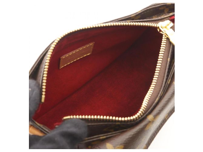 Borsa a Spalla Louis Vuitton Vivacite PM Monogram Marrone Monogramma - vista 3
