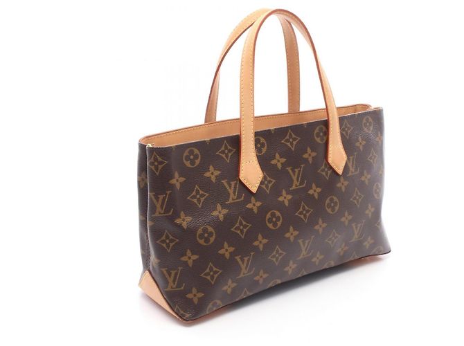 Borsa Louis Vuitton Wilshire PM Marrone Monogramma - vista 2