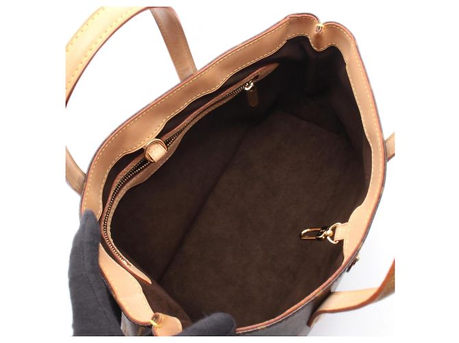 Borsa Louis Vuitton Wilshire PM Marrone Monogramma - vista 3