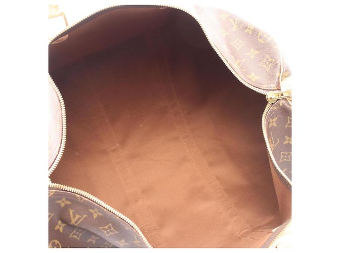 Borsa Boston Louis Vuitton Keepall 50 Marrone - vista 3