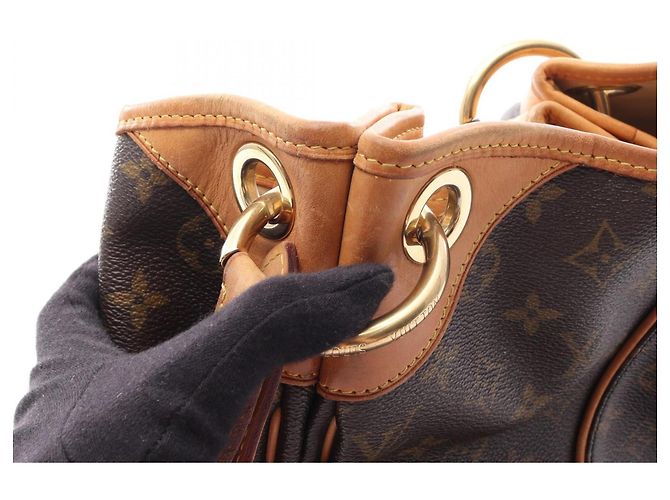 Borsa a tracolla Louis Vuitton Galliera GM Monogram Marrone - vista 6