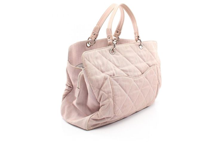 Borsa Tote Chanel Coco Mark Rosa - vista 2