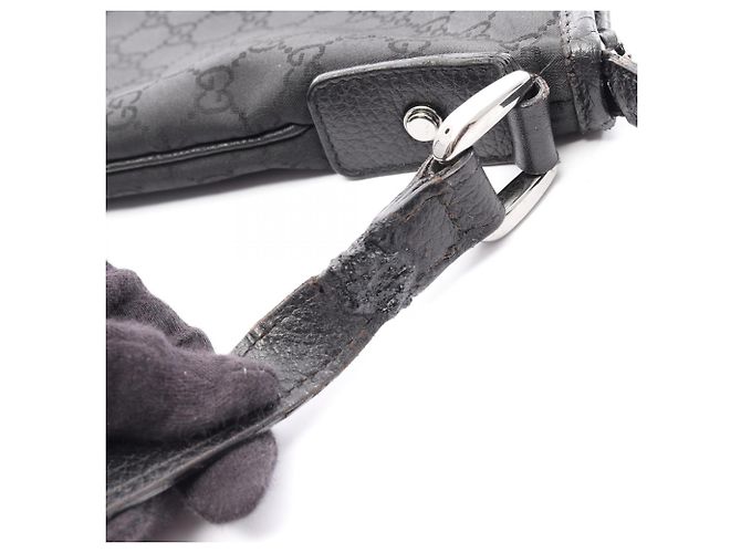 Gucci GG Pattern Abbey Schultertasche Schwarz - Ansicht 10