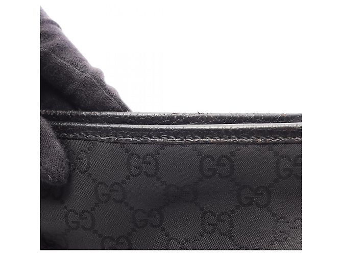 Gucci GG Pattern Abbey Schultertasche Schwarz - Ansicht 8
