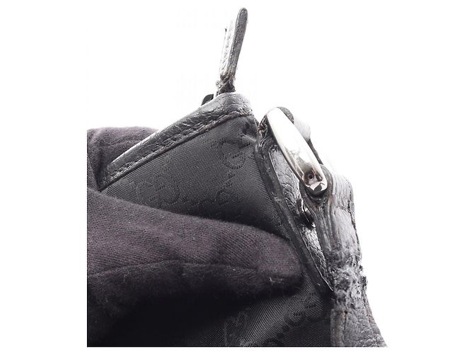Gucci GG Pattern Abbey Schultertasche Schwarz - Ansicht 9
