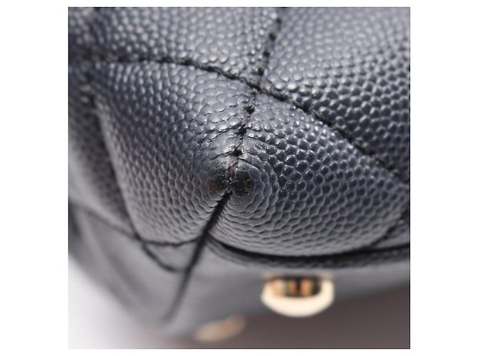 Borsa Chanel Coco Handle 29 Top Flap Blu navy - vista 6