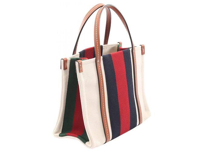 Borsa Tote Mini 2-Way Interlocking G Gucci Marrone Bianco Multicolore - vista 2