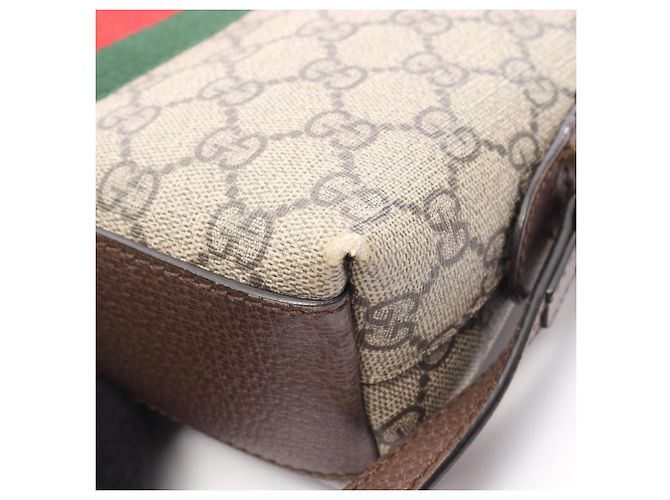 Borsa a Spalla Gucci Ophidia GG Supreme Multicolore Beige - vista 11