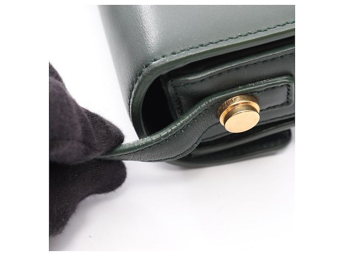 Borsa a Spalla Yves Saint Laurent Classic Loulou Verde - vista 10