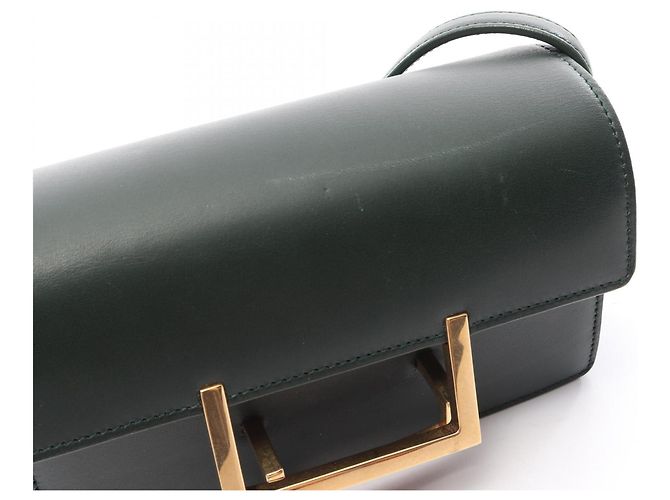 Borsa a Spalla Yves Saint Laurent Classic Loulou Verde - vista 7