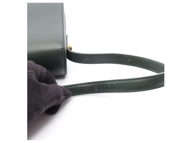 Borsa a Spalla Yves Saint Laurent Classic Loulou Verde - vista 9