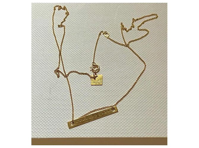 Ginette NY Collana Baguette on Chain in oro giallo 18K D'oro - vista 3