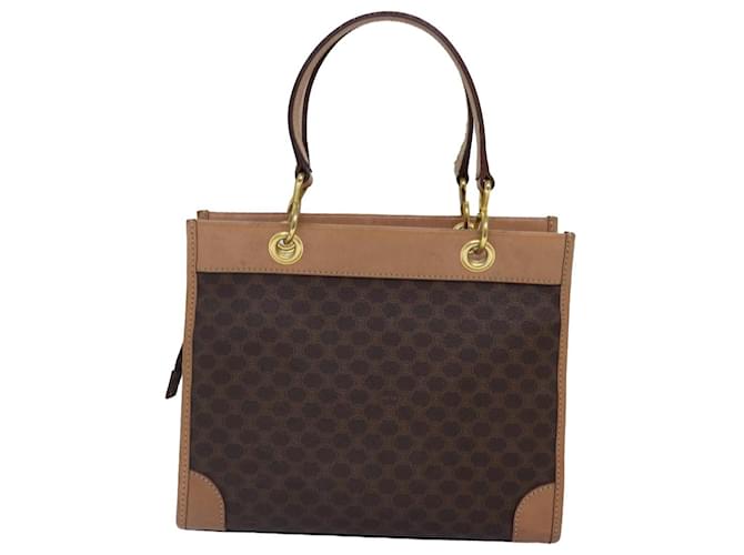 Céline Celine Vintage Macadam Canvas and Leather Braun - Ansicht 2