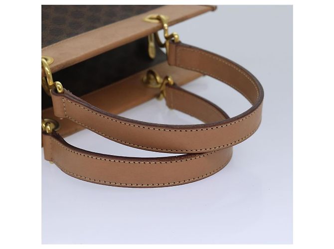 Céline Celine Vintage Macadam Canvas and Leather Braun - Ansicht 7