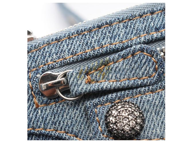 Balenciaga LE CAGOLE Borsa a tracolla con strass Blu - vista 7